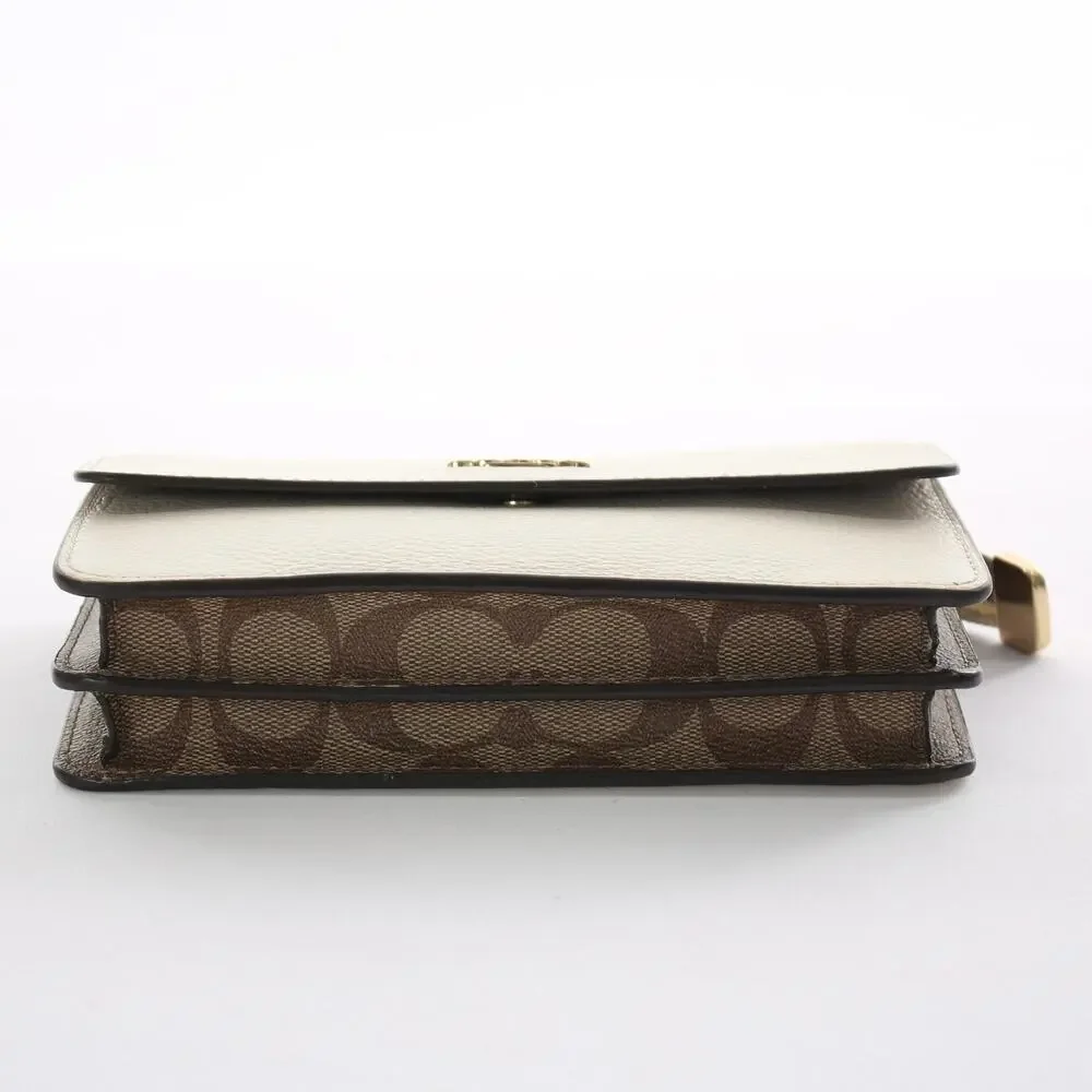 Coach Leather Foldover Wristlet